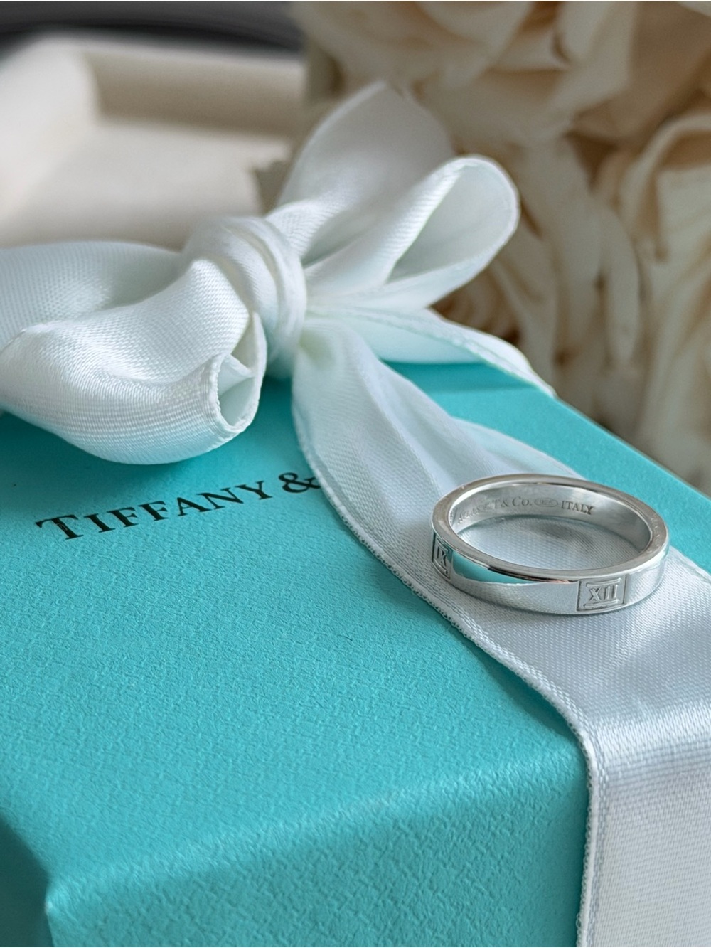 Tiffany & Co. Atlas Band Ring in Sterling Silver size 5 - Picture 13 of 15